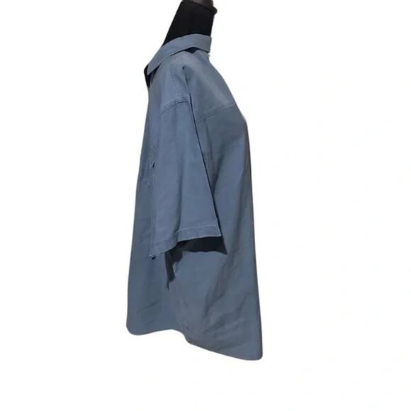 Magellan Sportswear Blue Short Sleeve Shirt - Picture 5 of 6